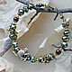 Bracelet 'Kitty in the garden' with crystals and flowers. Hard bracelet. legendavincento. My Livemaster. Фото №5