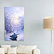 Oil painting of a winter landscape in bluish - pink tones. Pictures. kartina-sochi. Online shopping on My Livemaster.  Фото №2