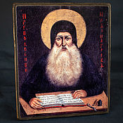 Картины и панно handmade. Livemaster - original item Wooden icon of St. Maxim the Greek. Icons of mount Athos. Handmade.