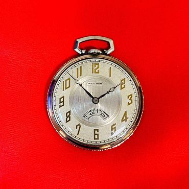 Винтаж: Антикварные карманные часы Waltham 1930г. white filled gold 14К. . Винтаж ручной работы - Ярмарка Мастеров Винтаж ручной работы. Ярмарка Мастеров - ручная работа Винтаж: Антикварные карманные часы Waltham 1930г. white filled gold 14К. Handmade.