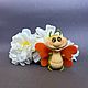 Order Denis Moth. Butterfly. Felted toy. kukla_olya08. Livemaster. . Miniature figurines Фото №3