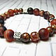 Order Bracelet with agate and sardonyx ' In the colors of heat'. Beautiful gifts for the good people (Alura-lights). Livemaster. . Bead bracelet Фото №3