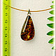 pendant 'gold mine, ' amber silver plated. Pendants. Frollena II. Natural Baltic amber. My Livemaster. Фото №4