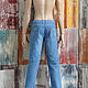 Заказать Одежда для кукол Джинсы, майка SID Iplehouse. Студия кукольной одежды DENIM Vest. Ярмарка Мастеров. . Одежда для кукол Фото №3