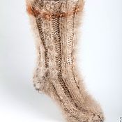 Аксессуары handmade. Livemaster - original item Thick socks cashmere 