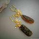 Earrings with  amber. Earrings. ELENA KARPOVA KB. Online shopping on My Livemaster.  Фото №2