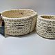 Набор корзин интерьерные для хранения. Корзины. Karamelka_bags. Интернет-магазин Ярмарка Мастеров.  Фото №2