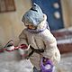 Игрушка на елку из ваты. Девочка со снегирем, Новогодние сувениры, Хабаровск,  Фото №1