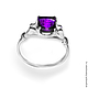 Ring "Miss" amethyst, silver 925, Rings, Moscow,  Фото №1