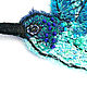 Комплект из двух птиц Колибри, авторская ручная вышивка. Комплекты украшений. Текстильный артхаус MurMarine. Ярмарка Мастеров.  Фото №6