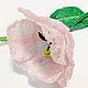 PINK TULIP brooch-flower beaded. Brooches. Elena Borkova (divelen). Online shopping on My Livemaster.  Фото №2
