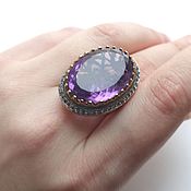 Украшения handmade. Livemaster - original item Ring with amethyst 