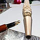 Brass handle with silver ORNAMENT. Handle. The Gift Oasis. My Livemaster. Фото №14