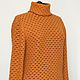 BIG SIZE!Cashmere sweater. Autumn gold, Sweaters, Permian,  Фото №1