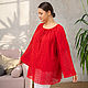 Copy of Copy of Summer blouse Mustard colour, Blouses, Novosibirsk,  Фото №1