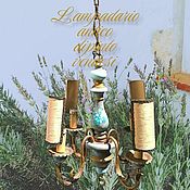 Винтаж handmade. Livemaster - original item Vintage chandeliers: Chandelier for low ceiling. Italy. Handmade.
