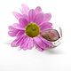 Silver ring Polychrome tourmaline 'Petals', Rings, Moscow,  Фото №1