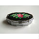 Pill box (small box) with embroidery 'rose and Lily of the valley', Box, Saratov,  Фото №1