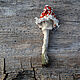 Textile brooch-mushroom Toadstool - Fly Agaric, Brooches, Pskov,  Фото №1