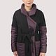 Coat purple black with Alpaca long winter. Coats. Yana Levashova Fashion. Online shopping on My Livemaster.  Фото №2