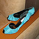  New suede turquoise shoes Nando Muzi size 40. Vintage shoes. bu-tik-1. Online shopping on My Livemaster.  Фото №2
