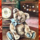  Teddy Bear. Original. Pastel, Pictures, St. Petersburg,  Фото №1