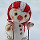 Снеговушки и Снеговички/тедди/подарок на новый год. Снеговики. Мартынова Светлана: toys@bags. Ярмарка Мастеров.  Фото №5