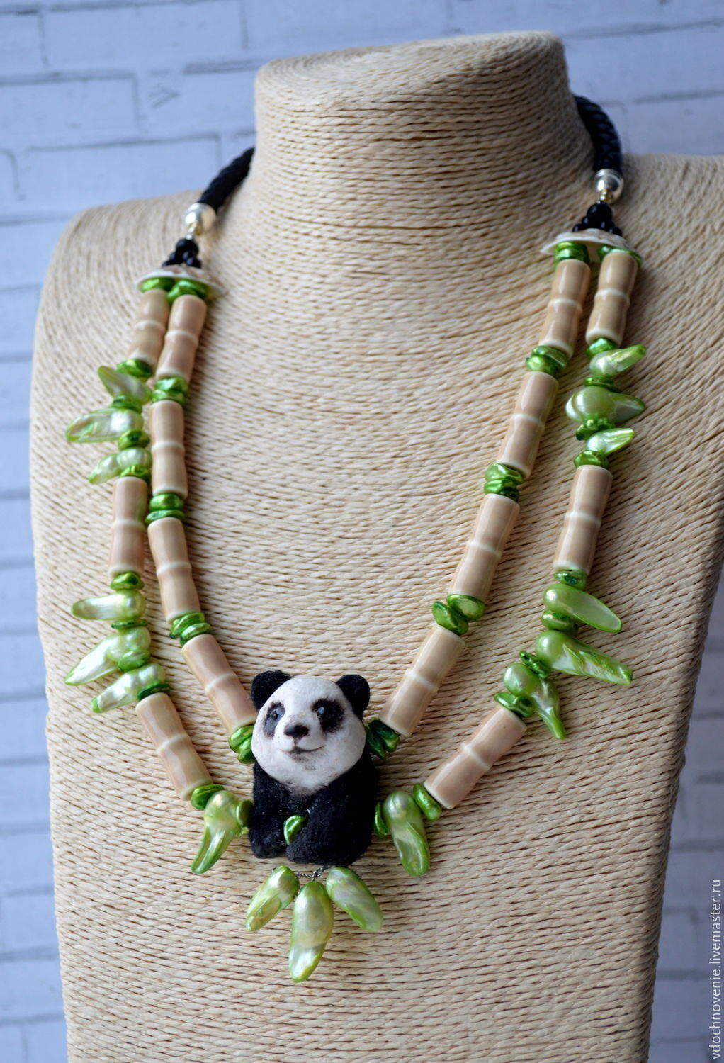 Necklace "In the thickets of bamboo." shop online on Livemaster with