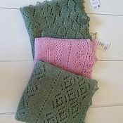 Аксессуары handmade. Livemaster - original item Down shawl green, pink, khaki, pistachio. Handmade.