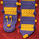 Вязаный детский шарф-игрушка «Веселая гусеница», Шарфы, Киев,  Фото №1