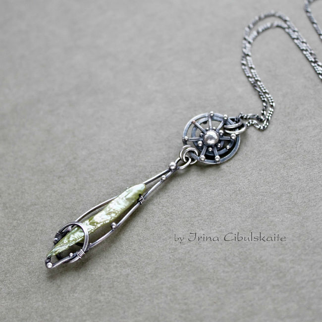 Silver pendant with pearl, Pendants, Tallinn,  Фото №1