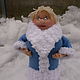 Frosya Snegurochka (the snow maiden knitted, knitted doll, New year), Stuffed Toys, Teykovo,  Фото №1