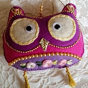 Сувениры и подарки handmade. Livemaster - original item Easter gift, Owl pendant, 11h11 cm, Russian style, souvenir. Handmade.