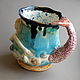 Mermaid. Sculpture mug. Mugs and cups. Mila. My Livemaster. Фото №4