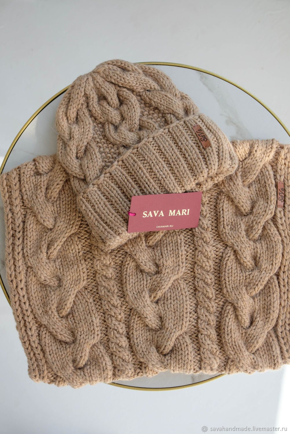 Комплект: шапка, снуд в интернет-магазине Ярмарка Мастеров по цене ...