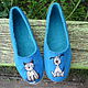 Slippers-ballet flats 'cat and dog', Slippers, Aleksin,  Фото №1