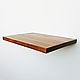 Wall shelf made of natural wood with hidden mounting. Shelves. dekor-tseh. Online shopping on My Livemaster.  Фото №2