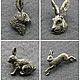 Значки броши ЗАЯЦ КРОЛИК hare rabbit pin brooch badge, Значок, Москва,  Фото №1