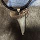 Pendant with a fossilized shark tooth. Pendant. Elena Shevchenko  jeweller (odoli). My Livemaster. Фото №5