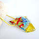 Glass pendant Bright abstraction. Murano glass. Pendants. MyFusedGlass. Online shopping on My Livemaster.  Фото №2