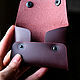 Mini Leather Wallet — Bordeaux. Wallets. odalgoods (odalgoods). Online shopping on My Livemaster.  Фото №2