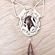 Mirabella amethyst necklace (Leather), Necklace, Kaluga,  Фото №1