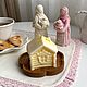 Свеча Деревенский домик из пчелиного воска. Свечи. Свечи ручной работы и декор для дома. Ярмарка Мастеров.  Фото №5