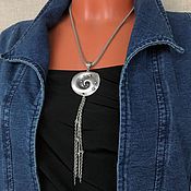 Украшения handmade. Livemaster - original item Galaxy Spiral Pendant. Stylish metal pendant. Boho suspension. Handmade.