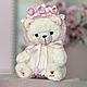 Мишка Тедди цветочный. Мишки Тедди. MyTeddyStore. Ярмарка Мастеров.  Фото №7