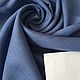Linen fortieth 100% 'Dark blue', Fabric, Ivanovo,  Фото №1