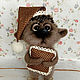 The hedgehog the owl Vanesa felted wool, Felted Toy, Nizhny Novgorod,  Фото №1