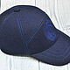 Order Men's baseball cap, made of cashmere, in dark blue!. SHOES&BAGS. Livemaster. . Baseball caps Фото №3