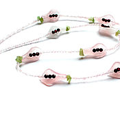 Украшения handmade. Livemaster - original item Beads and earrings made of natural stones Tenderness.. Handmade.