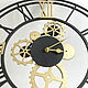 Large wall clock 'Gears' made of MDF 50cm. Watch. art-clock (art-clock). My Livemaster. Фото №5